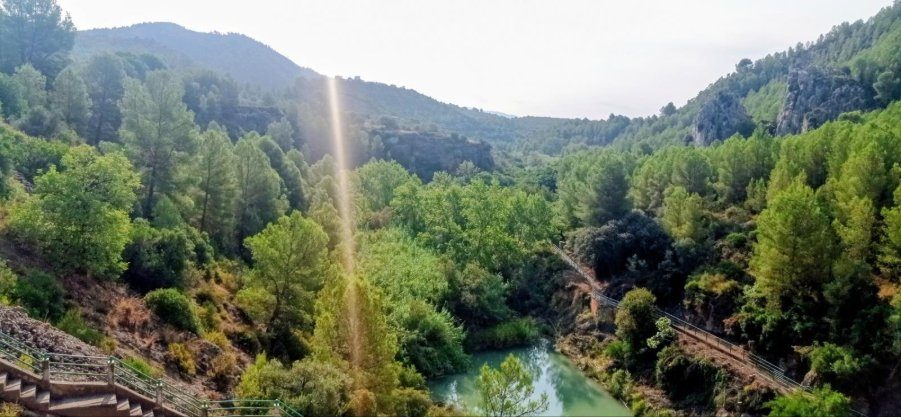 Poza en el barranco